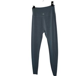 BEYOND YOGA High Waist Full Length Heather Blue Leggings 30” Inseam Size XL